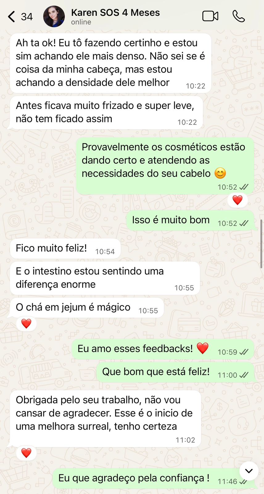 Relato de sucesso da Karen